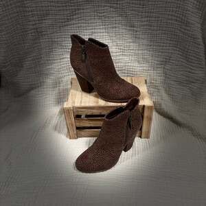 Michael By Michael Shannon Ginnie Leopard Ankle Booties